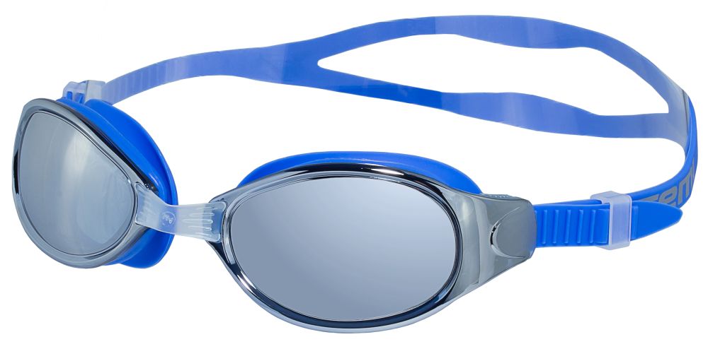 Очки для плавания Atemi, зерк., силикон (син), B102M