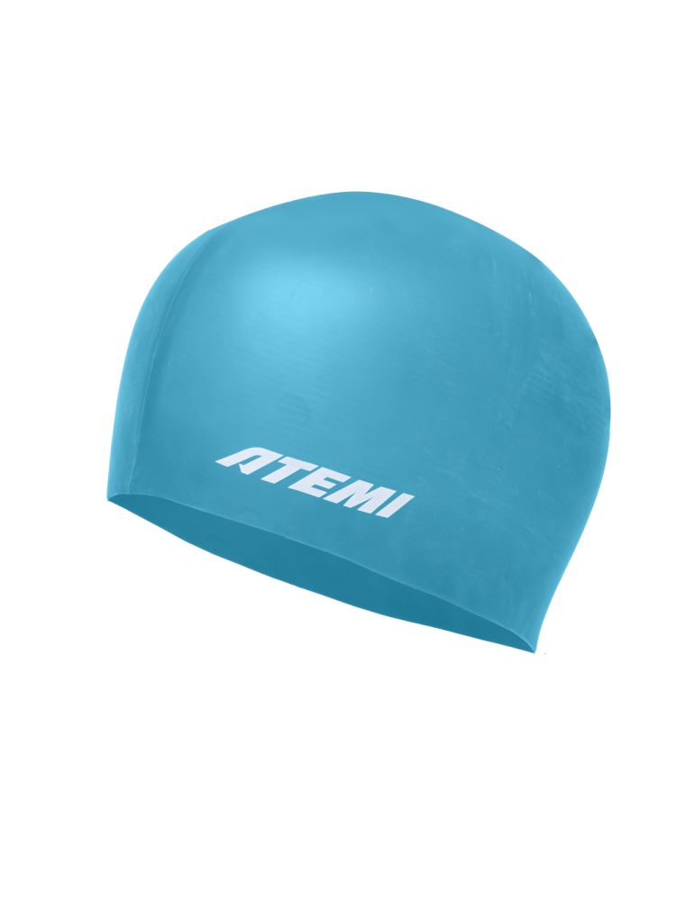 Шапочка для плавания Atemi kids light silicone cap Green river, силикон, Цвет: бирюзовый, KLSC1GR