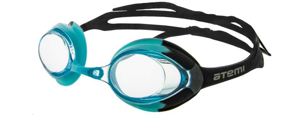 Очки для плавания Atemi, силикон (гол/чёрн), N201