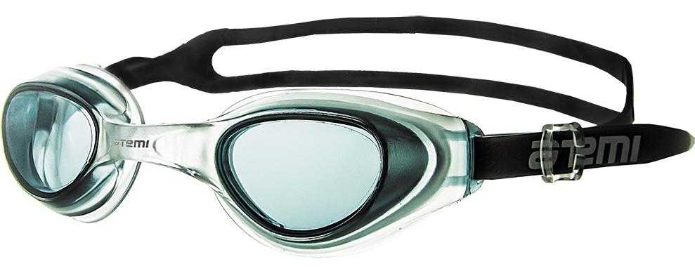 Очки для плавания Atemi, силикон (чёрн), N7705