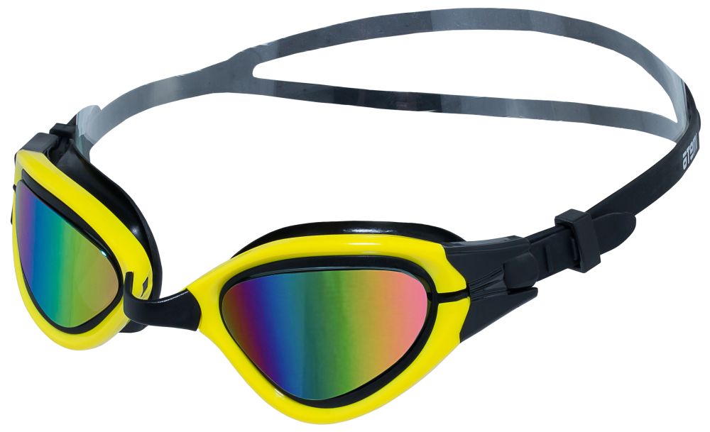 Очки для плавания Atemi, силикон (чёрн/жёлт), N5301