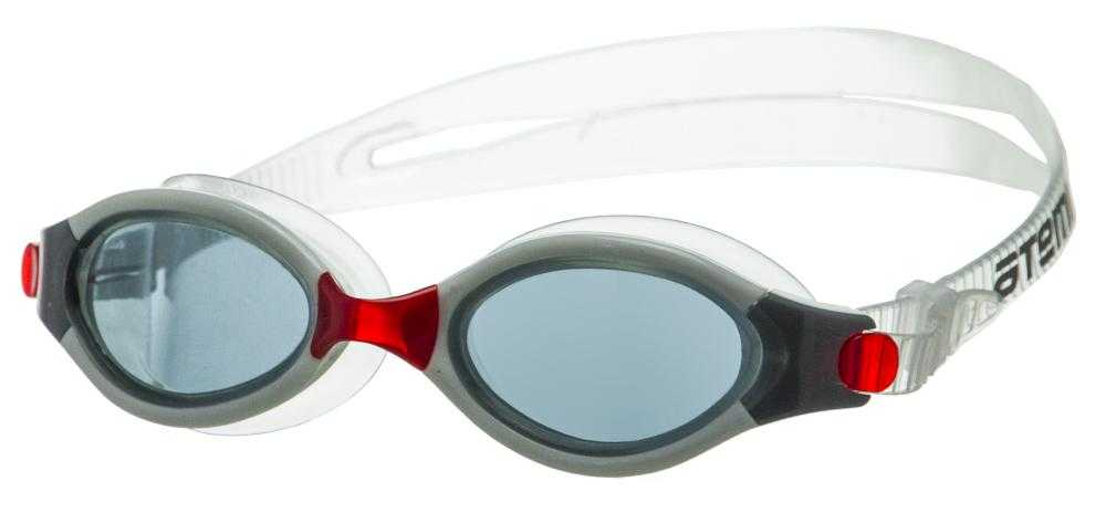 УЦ-Очки для плавания Atemi, силикон (черн/красн), B501