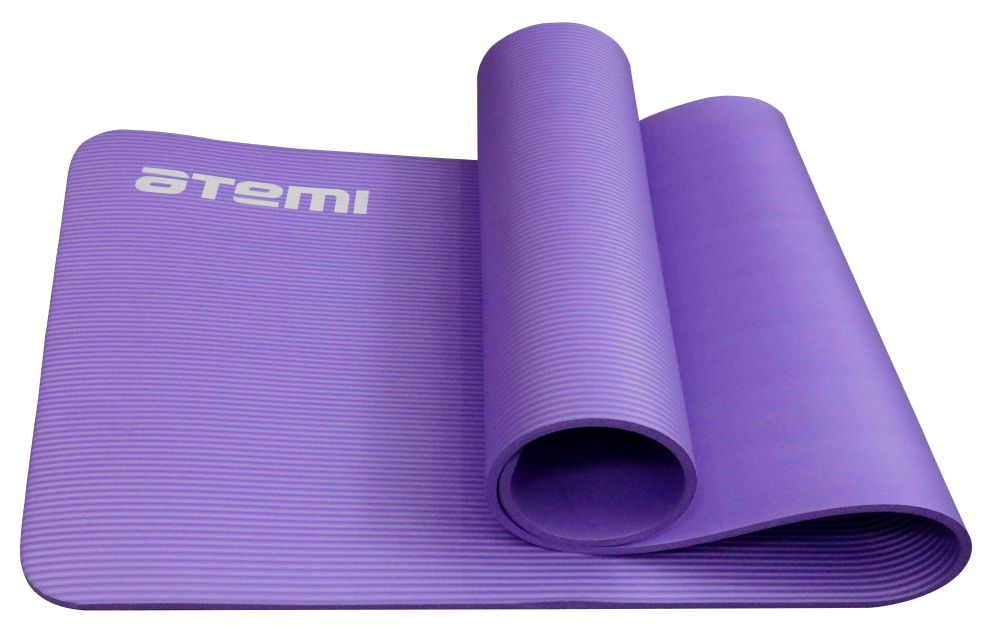 УЦЕНКА Коврик для йоги и фитнеса Atemi, AYM05PL-УЦ, NBR, 183x61x1,0 см, фиолетовый