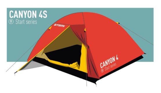 Палатка туристическая Atemi CANYON 4S