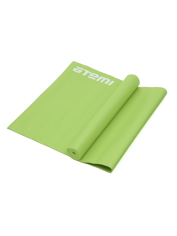 Коврик для йоги и фитнеса Atemi, AYM01GN, ПВХ, 179х61х0,4 см, зеленый