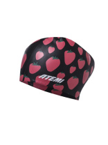 Шапочка для плавания Atemi long hair cap Strawberry shake, силикон, Цвет: принт, TLH1SS