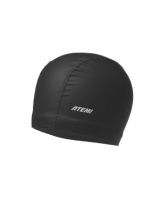 Шапочка для плавания Atemi relaxed silicone cap, полиэстер, Цвет: черный, FRSC1BK