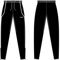 Брюки тренировочные детские ATEMI, цв.черный, арт.APNT-001JSS23-BLK