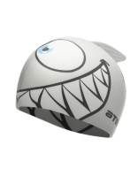Шапочка для плавания Атеми, силикон (дет.), рыбка-, серебро, FC203