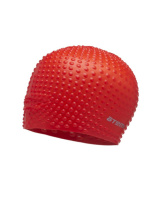 Шапочка для плавания Atemi, силикон (бабл), красная, BS40