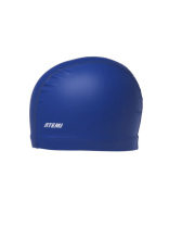 Шапочка для плавания Atemi relaxed silicone cap, полиэстер, Цвет: синий, FRSC1BE